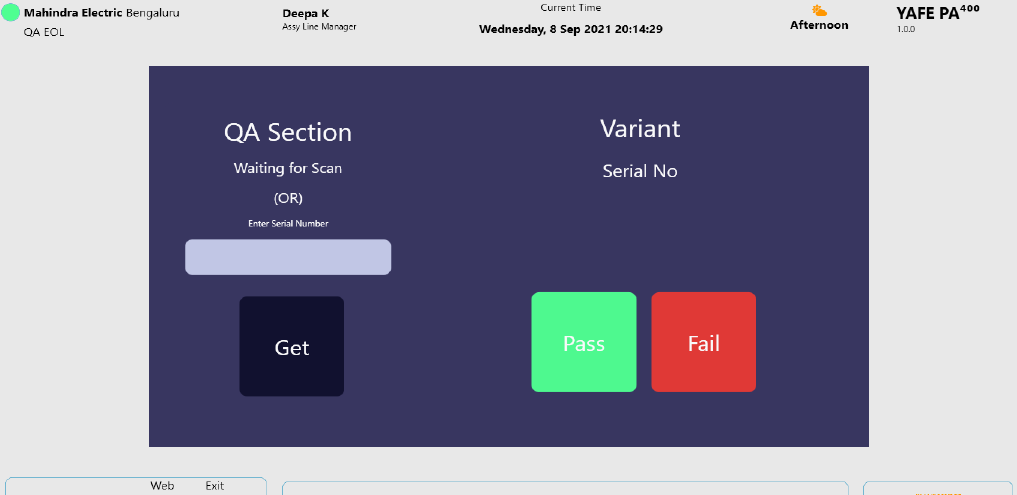 Traceability Screenshots